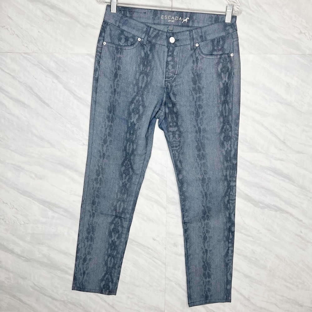 Escada Sport Snake Print Jeans Pant 38 US 30